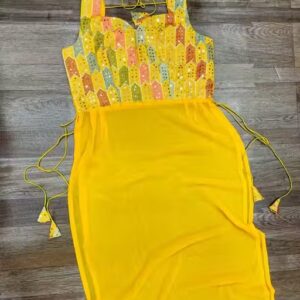 Private Label Women Yellow Colour Kurti 38 Size