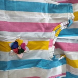 Private Label KIDS MULTICOLOR FROCK FREE SIZE