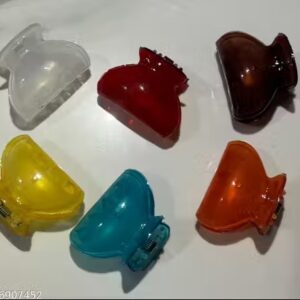 Private Label Hair Clips Clacher For Women Small Size Pack Of 4 Multi Colour