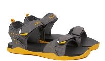ASIAN Textured Multi Strap Sandal 9 Size Grey