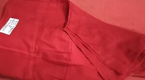 Private Label Womens Regular Use Blouse Shorts Sleeve Red 32 Size
