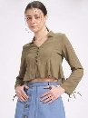 Glitchez Womens S Size Green Top