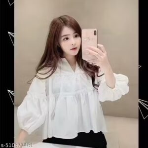 Private Label Women White Colour Crop Top M Size
