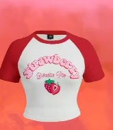 Private Label Womens Crop Top Red And White S size