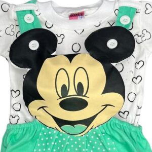 Private Label Green mickey mouse set 20 Size Baby Girls