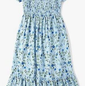 Private Label The Childrens Place Girls Short Sleeve Fashion Dress Free Size Multicolour