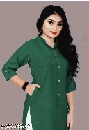 Private Label Womens M Size Green Kurti