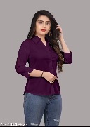 Private Label Womens Maroon Shirets s size