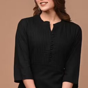 Private Label Office Wear black kurti For Women Xl Size