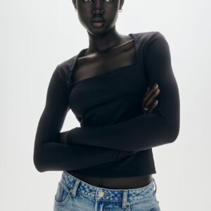 H And M Women Long Selived Top Free Size