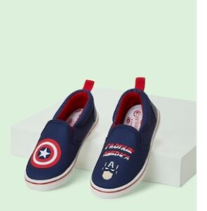 Pantaloons Medium Blue Captain America Casual Boys Character Shoes 24