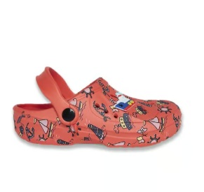 Pantaloons Junior Red Back Strap Clogs 34