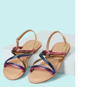 Pantaloons Multi coloured Multi Colour Strap Party Girls Sandals 30