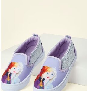 Pantaloons Lilac Frozen Casual Girls Character Shoes 26