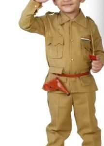 Police dress for boys with gun gun cover and whistle 22 size