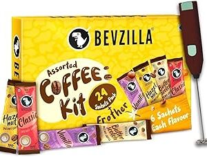 Bevzilla 24 Coffee Sachets 6 Pouches Each Flavour