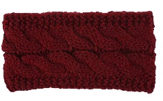 Private Label Maroon Ear Warmer Headband Fleece Lined Winter
