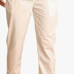 VASTRAMAY Mens Cotton Pant Style Cream Pyjama