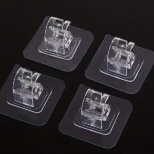 Private Label 4 Pcs self Adhesive curtain rod holders