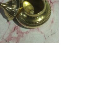 Private Label Mayapuri Handmade Pital Sindoor Dibbi or Kumkum Golden Sindur Box with Stick