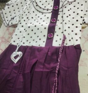 Private Label new partywear multicolor printed girl Frock and Dresses 30