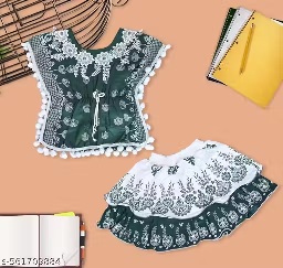 Private Label Girls Top Skirts Set 20 Size Green White