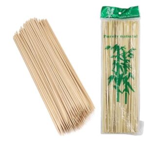 Private Label Bamboo Sticks Wooden Skewers Sticks Extra Long Strong for BBQ Barbecue Kebab
