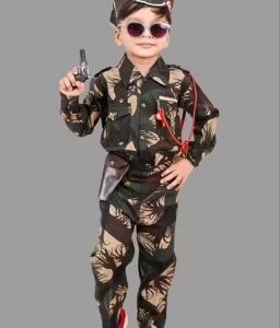 Private Label Kids ARMYMilitary Dress Multicolour 22 Size