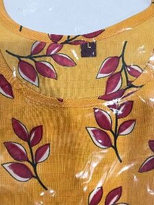 Private Label Womens Yellow Kurta L Size