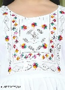 Private Label Womens 32 Size White Kurti