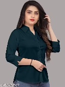 Private Label Womens Formal Shirts Black S Size