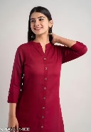 Private Label Womens Maroon Kurti XL Size