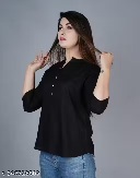 Private Label Womens Black Top L Size