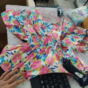 Woman stylish malti colour top 11 to 12 years