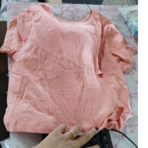 Woman short top pink L size
