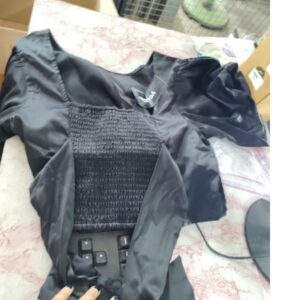 Woman stylish top black colour L size