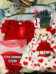 Private Label Kids Girls White And Red Colour Dress 16 Size