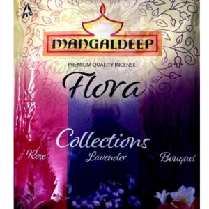 MANGALDEEP Incense Flora Ziplock Combo Collections of Rose Lavender and Bouquet PACK OF 6