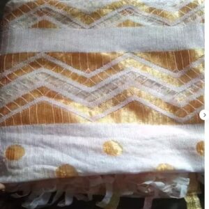 Private Label Unleash Your Inner Fashionista Ruffle Silk Gold Zari Work Dupattas for Women