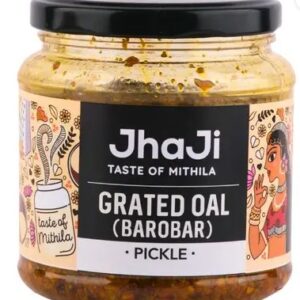 JhaJi Taste of Mithila Oal Suran Ginger Chilli Mix 250gm