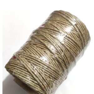 OMX Natural Jute Wax Cord for DIY Jewellery Making Beading Art and Craft Work and Handicrafts 1.5MM 100Mtr Soft Touch Cord
