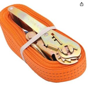 Private Label ATG Polyester Cargo Lashing Belt 50mm X Orange 10meter