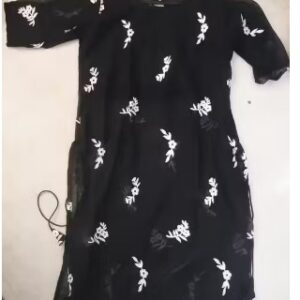 Private Label trendy kurti Women and Gril Colour Black Size S