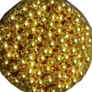 Private Label GOLDEN PLASTIC BEADS FOR ART CRAFT JWELLERY WORKS DIY EMBRIODERY