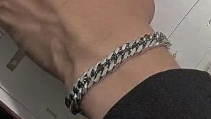 Trendz Stainless Steel Titanium Bracelet