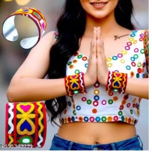 Private Label Handmade Colorful Embroidered Kada Bangles for Women AND Girls Ethnic Boho Jewellery Navratri Garba Special Pair