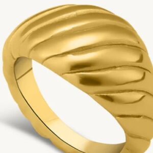 PALMONAS Croissant Dome Ring GOLDEN