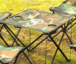 Campaign Army Printed Foldable Table