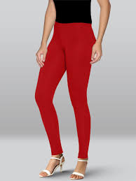 Lyra Premium Ankle Length Leggings For Women Red Size 2Xl