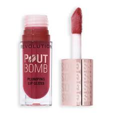 Makeup Revolution Pout Bomb Plumping Gloss Rosewood Rose Pink 4 Point 6Ml